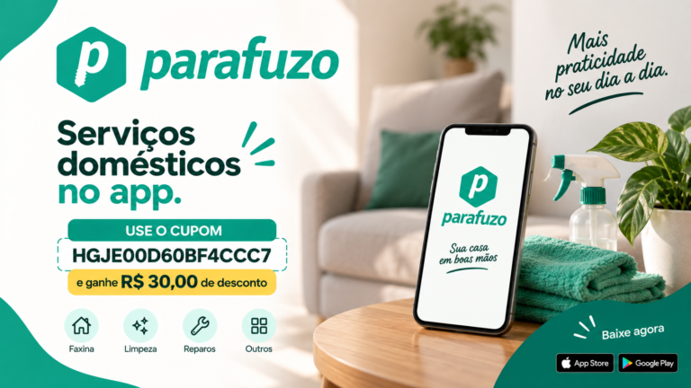 Cupom de Desconto Parafuzo: Como Usar ao Agendar uma Faxina